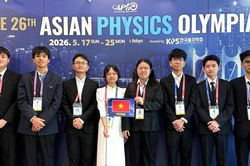 Học sinh Việt Nam giành 6 Huy chương Bạc Olympic Vật lý châu Á năm 2026