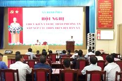 Xã Hạnh Phúc lấy ý kiến về phương án sắp xếp các thôn trên địa bàn