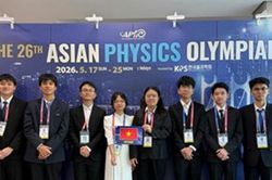 Olympic Vật lí châu Á năm 2026: 8/8 học sinh Đội tuyển quốc gia Việt Nam đều đoạt huy chương