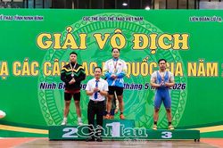 Cà Mau giành 6 huy chương tại Giải vô địch Cử tạ các Câu lạc bộ Quốc gia