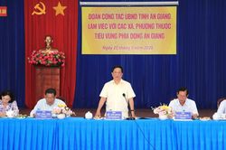 Chủ tịch UBND tỉnh An Giang Hồ Văn Mừng làm việc với các xã, phường thuộc tiểu vùng phía Đông