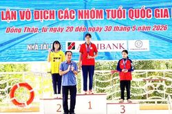 K&igrave;nh ngư nh&iacute; Nguyễn Hồng L&ecirc; của Đồng Nai gi&agrave;nh huy chương v&agrave;ng Giải bơi v&ocirc; địch c&aacute;c nh&oacute;m tuổi quốc gia 2026