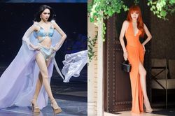 Choáng với loạt giày như cà kheo của Hoa hậu Hương Giang ở MGI All Stars