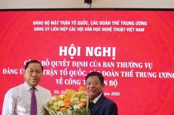 Ông Đỗ Hồng Quân giữ chức Bí thư Đảng ủy Liên hiệp các hội Văn học Nghệ thuật Việt Nam