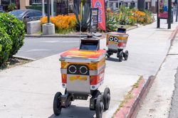 Robot giao hàng tràn ngập Los Angeles, người dân 'vừa thương vừa ghét'