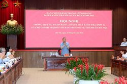 [Ảnh] Tổng Bí thư, Chủ tịch nước Tô Lâm chủ trì Hội nghị thông qua dự thảo báo cáo kết quả kiểm tra (đợt 2) của Bộ Chính trị đối với Ban Thường vụ Thành ủy Hà Nội