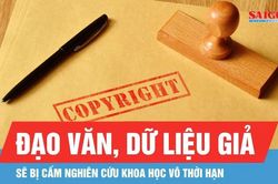 Cấm tham gia nghiên cứu khoa học vô thời hạn nếu đạo văn, dữ liệu giả