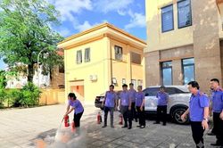 VKSND khu vực 5, tỉnh Hà Tĩnh tổ chức tập huấn PCCC và cứu nạn, cứu hộ