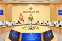 Bộ trưởng Lê Mạnh Hùng làm việc với Vụ Phát triển thị trường nước ngoài