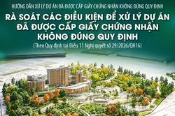 Rà soát các điều kiện để xử lý dự án đã được cấp giấy chứng nhận không đúng quy định