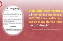 Toàn văn Nghị định 185/2026/NĐ-CP về thôn tổ dân phố và chế độ cho cán bộ không chuyên trách