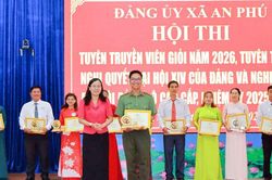 An Phú tổ chức Hội thi Tuyên truyền viên giỏi năm 2026
