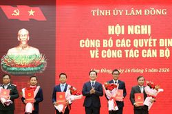 Lâm Đồng điều động, bổ nhiệm 10 cán bộ lãnh đạo quản lý