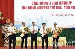 Công bố Quyết định thành lập Hội Doanh nghiệp xã Thổ Tang