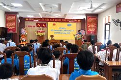 Lắng nghe tiếng nói trẻ em qua hội nghị đối thoại tại xã Trường Sơn