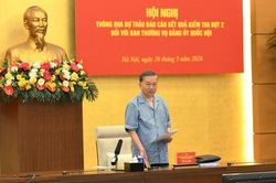 Th&ocirc;ng qua Dự thảo B&aacute;o c&aacute;o Kết quả kiểm tra đợt 2 đối với Ban Thường vụ Đảng ủy Quốc hội