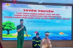 Cảnh sát giao thông triển khai các giải pháp nâng cao kỹ năng phòng chống đuối nước cho trẻ em