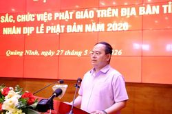 Quảng Ninh gặp mặt chức sắc, chức việc Phật giáo nhân dịp Đại lễ Phật đản