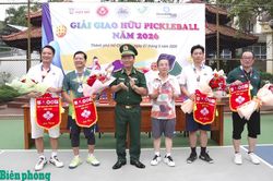 Thi đấu giao hữu Pickleball giữa Cơ quan thường trực Bộ Tư lệnh Bộ đội Biên phòng phía Nam và các cơ quan, đơn vị