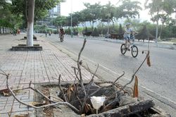 Hố ga bị vỡ nắp đậy