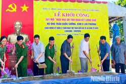 Khởi công xây mới 'Ngôi nhà ấm tình đoàn kết lương giáo' tại xã Phát Diệm