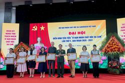 Đại hội Điển hình tiên tiến 'Vì nạn nhân chất độc da cam'