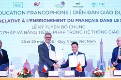 Ký tuyên bố chung phát triển cộng đồng giáo dục Pháp ngữ tại Việt Nam