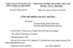 Trưởng Ban Kiểm soát của Tổng Công ty Sonadezi bị khởi tố
