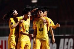 Bóng đá nữ Việt Nam đứng thứ 6 châu Á trên bảng xếp hạng CLB của AFC