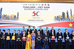[Ảnh] Tổng Bí thư, Chủ tịch nước Tô Lâm và Thủ tướng Thái Lan Anutin Charnvirakul tham dự Diễn đàn Doanh nghiệp Việt Nam-Thái Lan