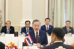 Những hình ảnh Tổng Bí thư, Chủ tịch nước Tô Lâm hội đàm với Thủ tướng Thái Lan