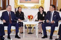 Những hình ảnh Tổng Bí thư, Chủ tịch nước Tô Lâm hội đàm với Thủ tướng Thái Lan