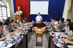 Đoàn công tác Bộ Tư pháp làm việc tại Thi hành án dân sự Thành phố Hồ Chí Minh về sơ kết 01 năm thực hiện sắp xếp hệ thống Thi hành án dân sự