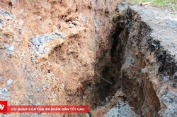 Tây Ninh: Tuyến đường ven kênh ở Kiến Tường sạt lở nghiêm trọng