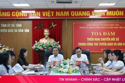 Đẩy mạnh chuyển đổi số trong công tác tuyên giáo và dân vận