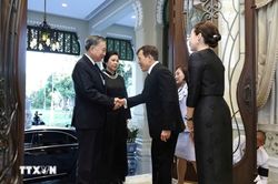 Tổng Bí thư, Chủ tịch nước Tô Lâm và Phu nhân hội kiến Nhà Vua Thái Lan và Hoàng hậu