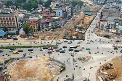 Hà Nội điều chỉnh giao thông nút La Thành - Nguyễn Chí Thanh thi công metro tuyến số 5