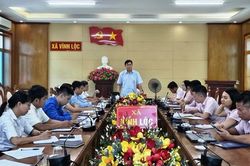 Kiểm tra, giám sát hoạt động tín dụng chính sách tại xã Vĩnh Lộc