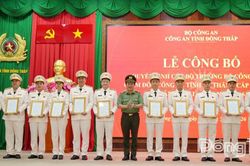 Đồng Tháp: 1.237 đồng chí được thăng cấp bậc hàm, nâng bậc lương năm 2026