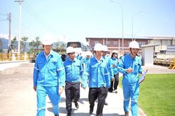 Phó Chủ tịch UBND tỉnh Nguyễn Hữu Quế làm việc với Nhà máy Idemitsu Green Energy Vietnam