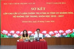 Sơ kết lớp cao cấp lý luận chính trị K76B.24 hệ không tập trung