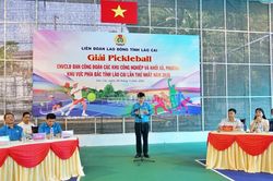 Khai mạc Giải Pickleball công nhân, viên chức, lao động năm 2026 khu vực phía Bắc tỉnh Lào Cai