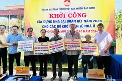 Bắc Gianh khởi c&ocirc;ng x&acirc;y dựng 8 ng&ocirc;i nh&agrave; 'Đại đo&agrave;n kết'