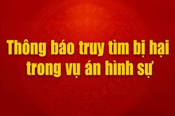Thông báo truy tìm bị hại trong vụ án hình sự