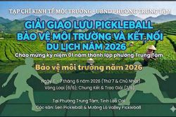 Sắp diễn ra Giải thể thao Pickleball bảo vệ môi trường năm 2026 tại phường Trung Tâm, Lào Cai