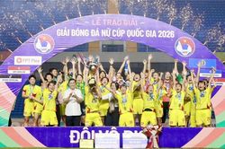 CLB nữ TP. Hồ Chí Minh bảo vệ thành công danh hiệu Cúp Quốc gia