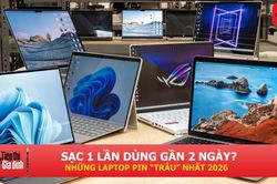 3 mẫu laptop pin 'trâu' đáng chú ý nhất năm 2026