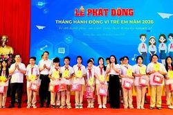 Hoàng Mai trao quà cho 181 trẻ em có hoàn cảnh khó khăn