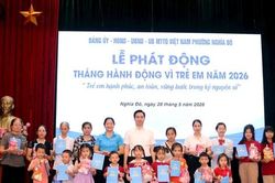 Phường Nghĩa Đô phát động Tháng hành động vì trẻ em năm 2026