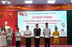 Phường Phú Diễn phát động Tháng hành động vì trẻ em năm 2026